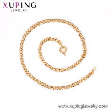 43048 xuping Mode Umwelt Kupfer Goldkette Frauen Halskette
